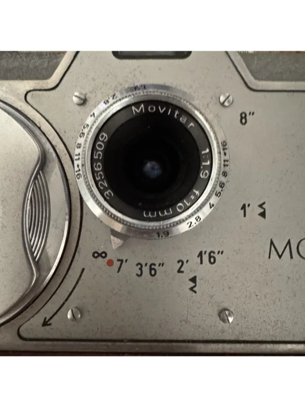 VTG Zeiss Ikon Movikon 8 8mm Film Movie Camera Movitar 10mm f/1.9 Germany 1952